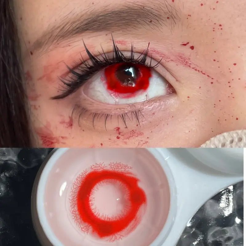 ComicPie HD233 Crimson Gaze Red Contact Lenses - ComicPie