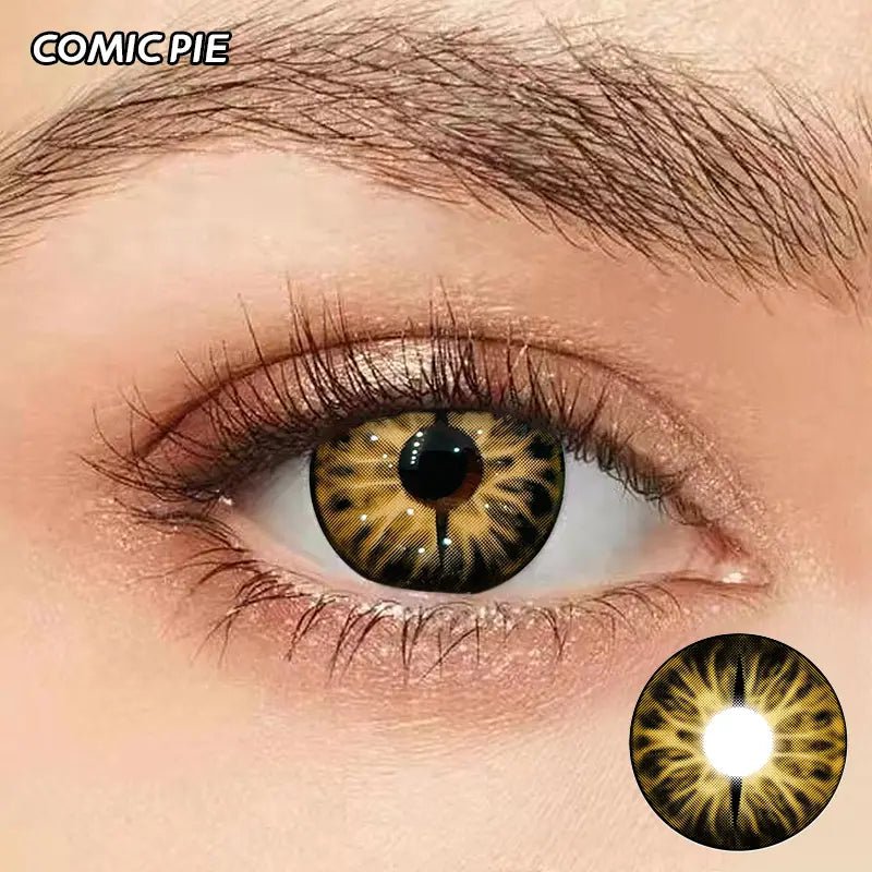 ComicPie HE596 - 1 Golden snake eyes Contact Lenses - ComicPie