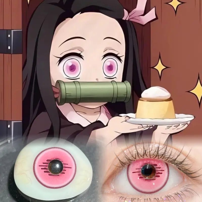 ComicPie HF78 - 7 Kamado Nezuko Contact Lenses - ComicPie