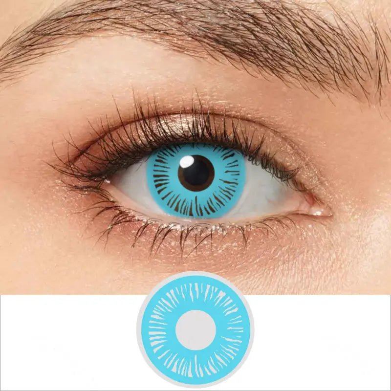 ComicPie Ice Blue Shiva Cosplay&Halloween Colored Contact Lenses RY289 - ComicPie