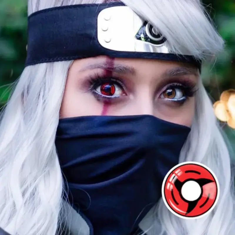 ComicPie Itachi's Mangekyo Sharingan Cosplay Colored Contact Lenses D35 - R - ComicPie