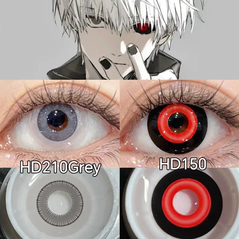 ComicPie Kaneki Ken HD150red/HD210Gray Contact Lenses - ComicPie