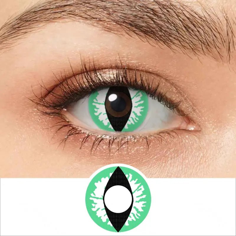 ComicPie Light Green Dragon Eye Cosplay&Halloween Colored Contact Lenses RY371 - ComicPie