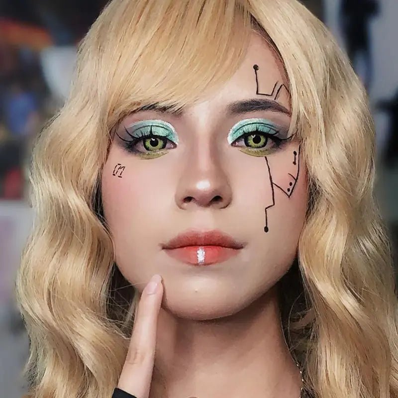 ComicPie Maleficent Emerald Green Theatrical Cosplay&Halloween Colored Contact Lenses RY343 - ComicPie