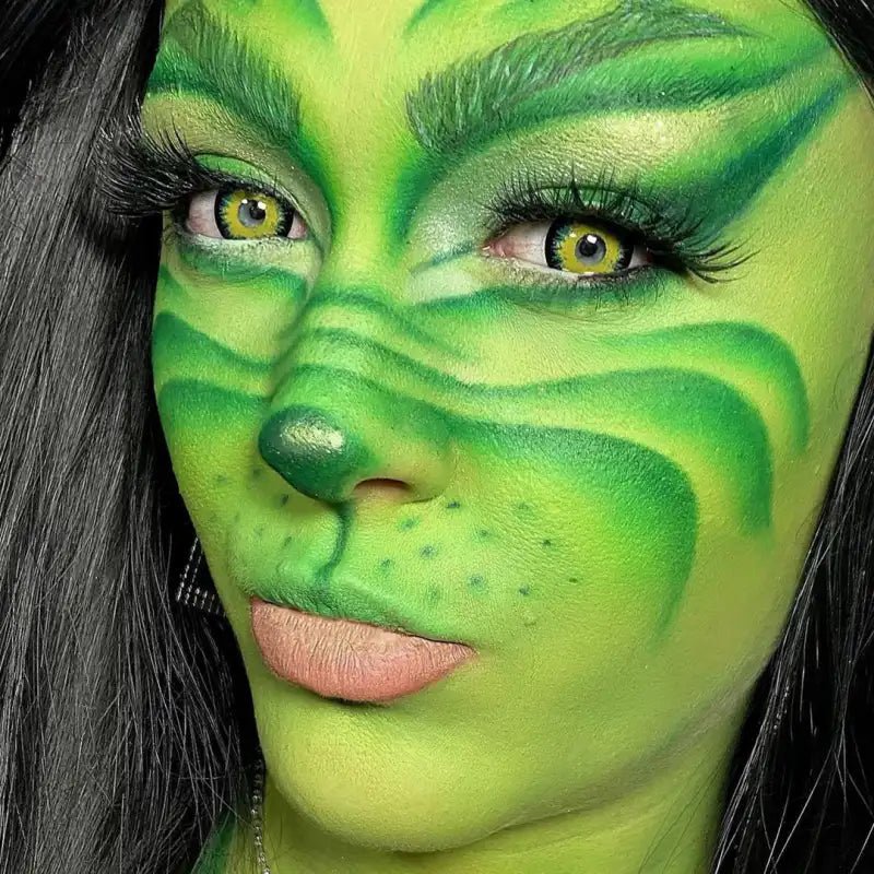 ComicPie Maleficent Emerald Green Theatrical Cosplay&Halloween Colored Contact Lenses RY343 - ComicPie