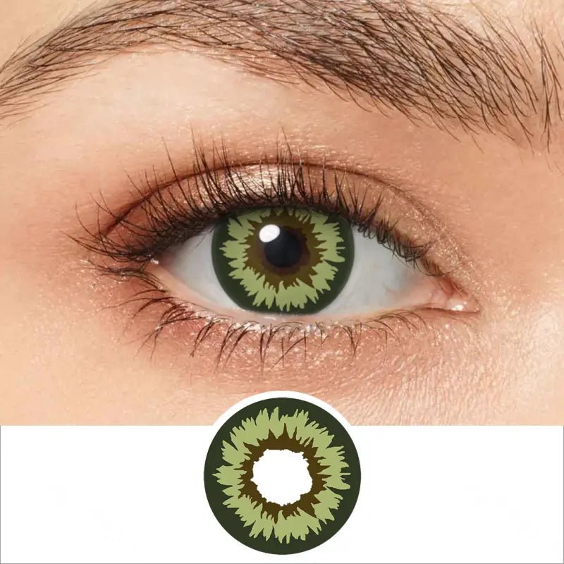 ComicPie Miracle Green And Brown Cosplay&Halloween Colored Contact Lenses RY295 - ComicPie