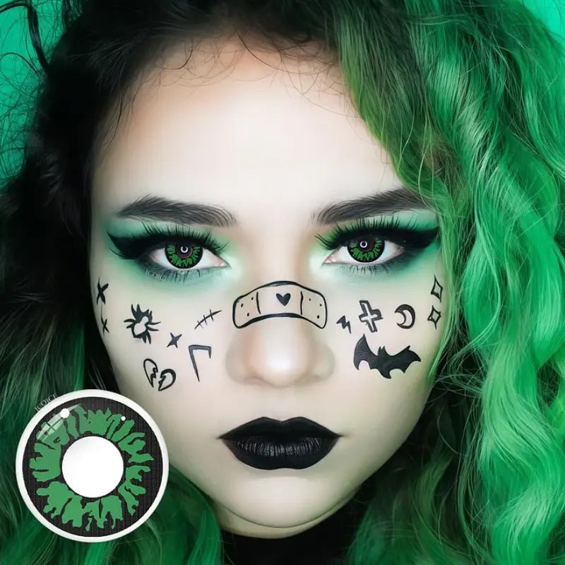 ComicPie Miracle Green Cosplay&Halloween Colored Contact Lenses RY299C - ComicPie