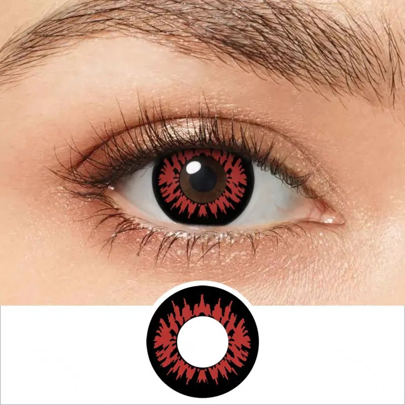ComicPie Miracle Red Cosplay&Halloween Colored Contact Lenses RY299B - ComicPie