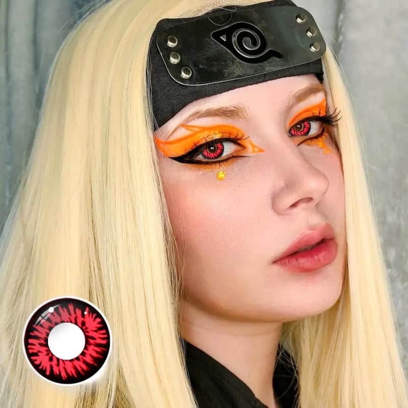 ComicPie Miracle Red Cosplay&Halloween Colored Contact Lenses RY299B - ComicPie