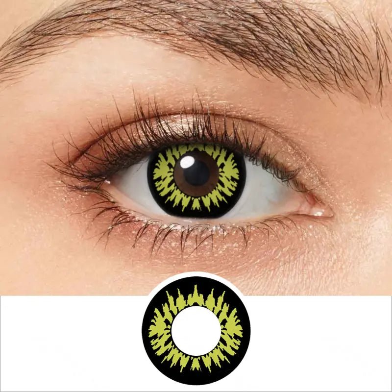 ComicPie Miracle Yellow Cosplay&Halloween Colored Contact Lenses RY299A - ComicPie
