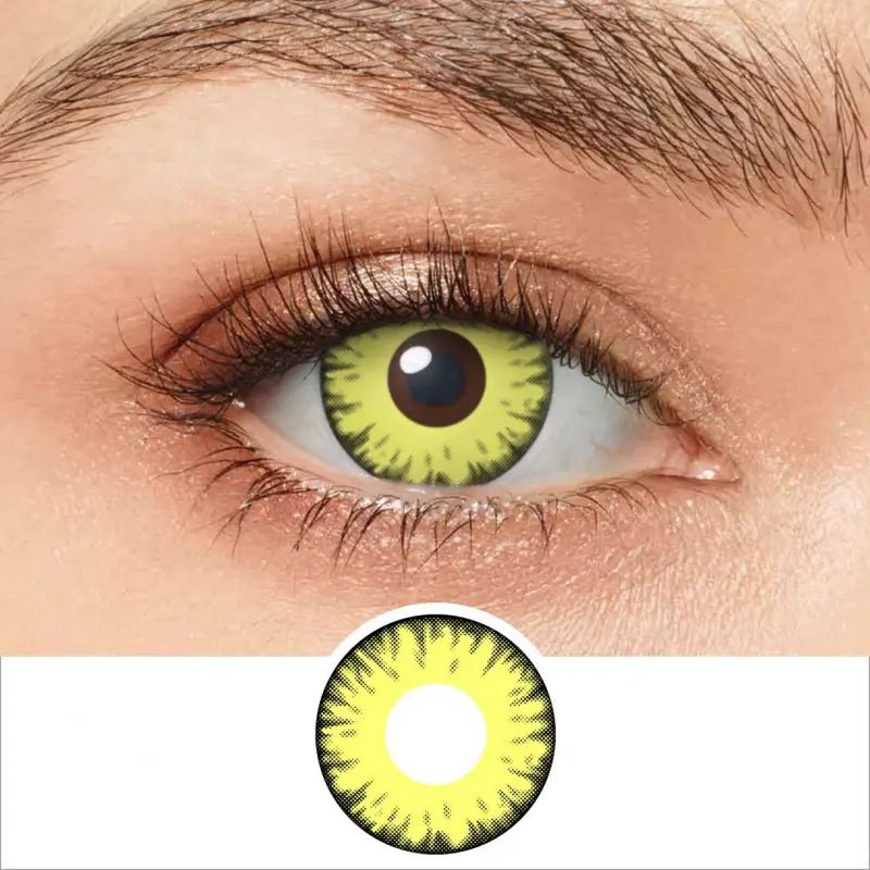 ComicPie Moon Yellow Vampire Cosplay&Halloween Colored Contact Lenses RY042 - ComicPie