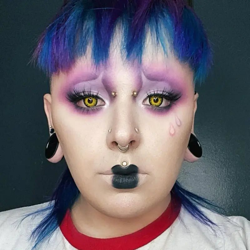 ComicPie Moon Yellow Vampire Cosplay&Halloween Colored Contact Lenses RY042 - ComicPie