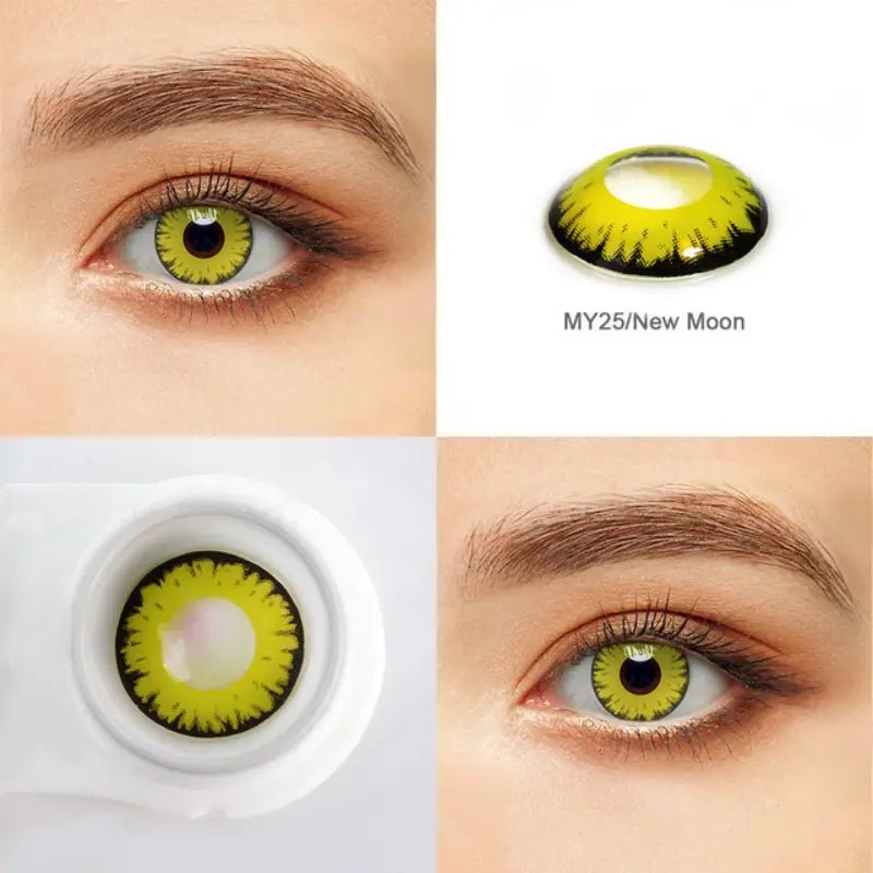 ComicPie Moon Yellow Vampire Cosplay&Halloween Colored Contact Lenses RY042 - ComicPie
