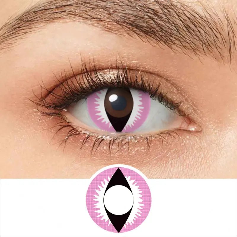 ComicPie Pink Dragon Eye Cosplay&Halloween Colored Contact Lenses RY027 - ComicPie