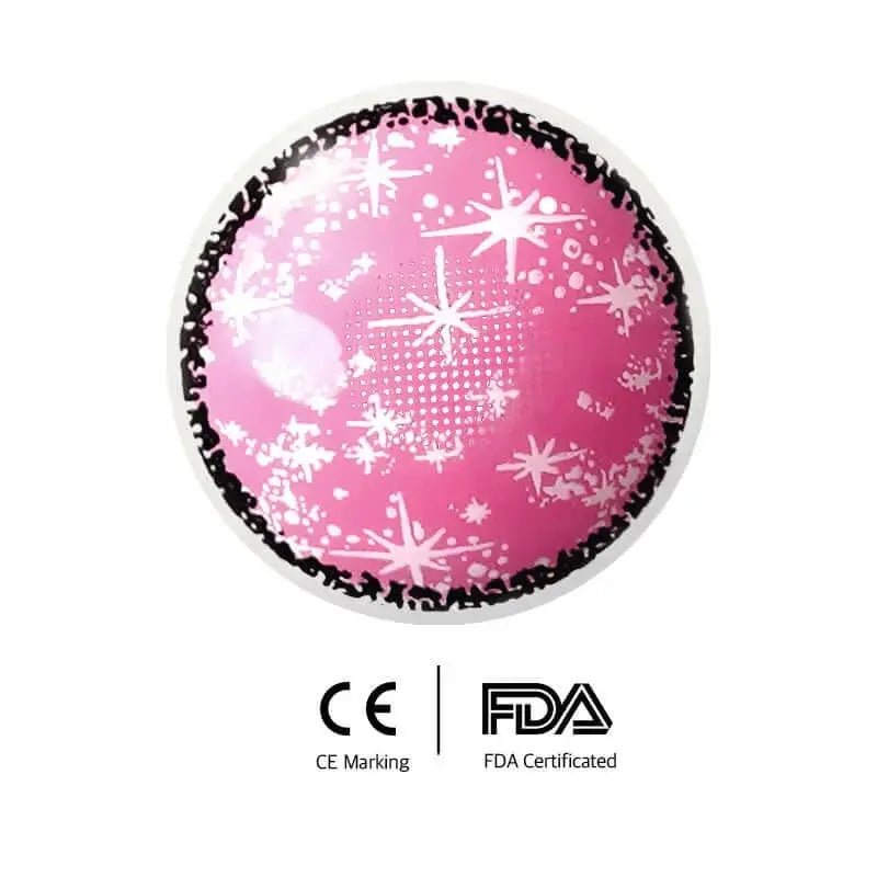 ComicPie Pink Stars Cosplay&Halloween Colored Contact Lenses G32 - 7 - ComicPie