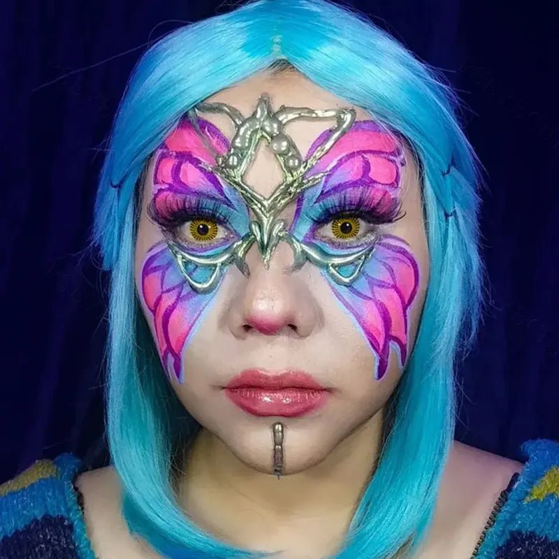 ComicPie Pumpkin Polka Dot Cosplay&Halloween Colored Contact Lenses RY302 - ComicPie