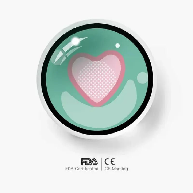 ComicPie Puppet Love Green Cosplay&Halloween Colored Contact Lenses YS35 - 2 - ComicPie