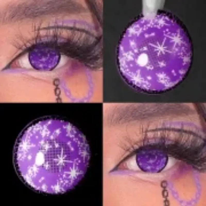 ComicPie Purple Stars Cosplay&Halloween Colored Contact Lenses G32 - 4 - ComicPie