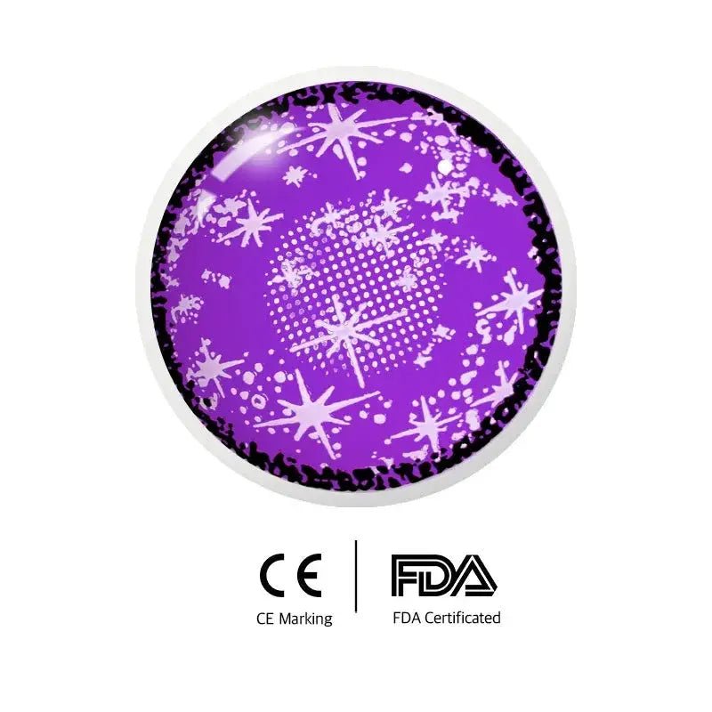 ComicPie Purple Stars Cosplay&Halloween Colored Contact Lenses G32 - 4 - ComicPie