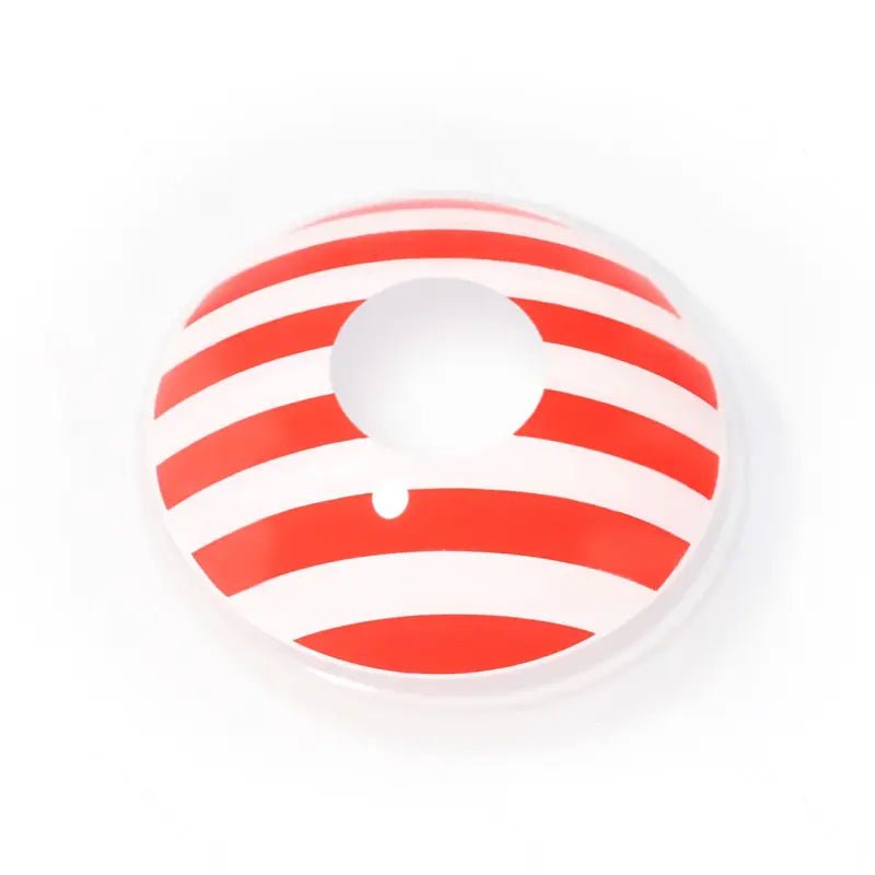 ComicPie Red And White Striped Cosplay&Halloween Colored Contact Lenses RY317 - ComicPie