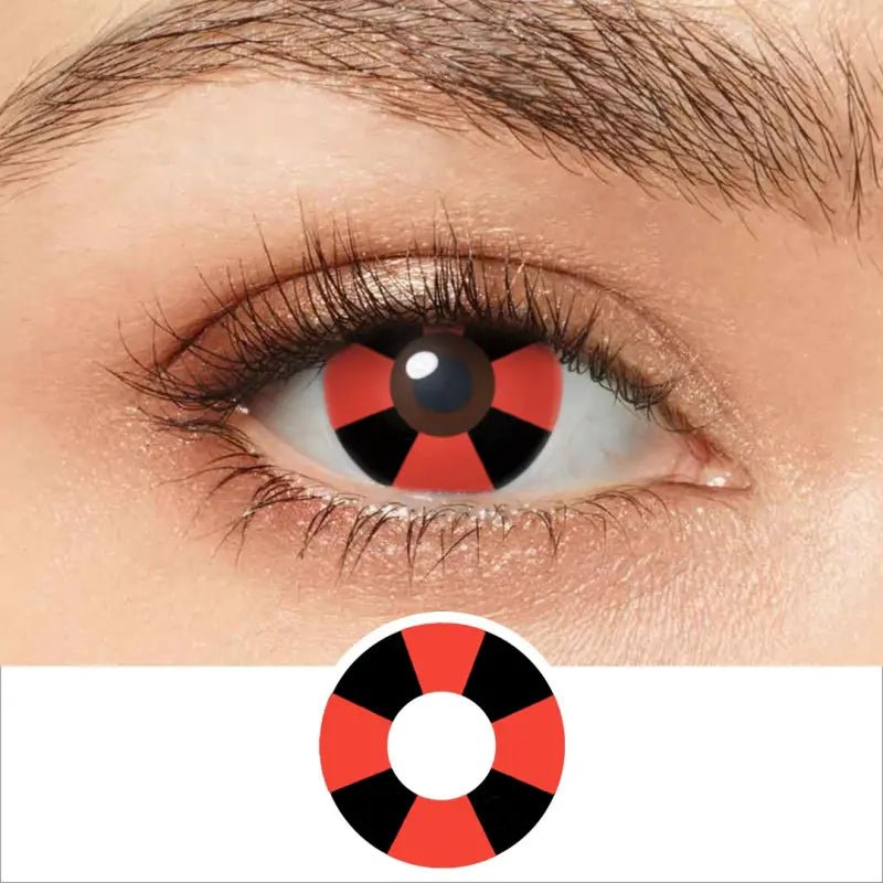 ComicPie Red Black Cross Cosplay&Halloween Colored Contact Lenses RY104 - ComicPie