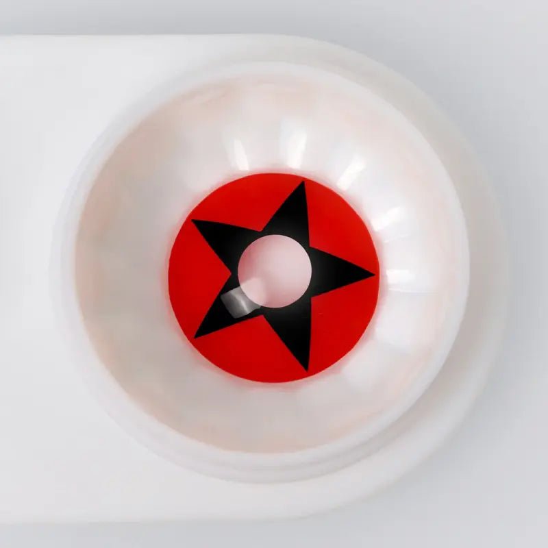 ComicPie Red Black Pentagram Cosplay&Halloween Colored Contact Lenses RY373A - ComicPie