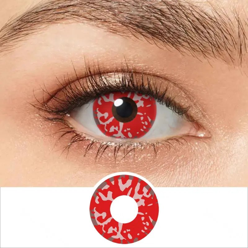 ComicPie Red Blood Splat Cosplay&Halloween Colored Contact Lenses RY315 - ComicPie