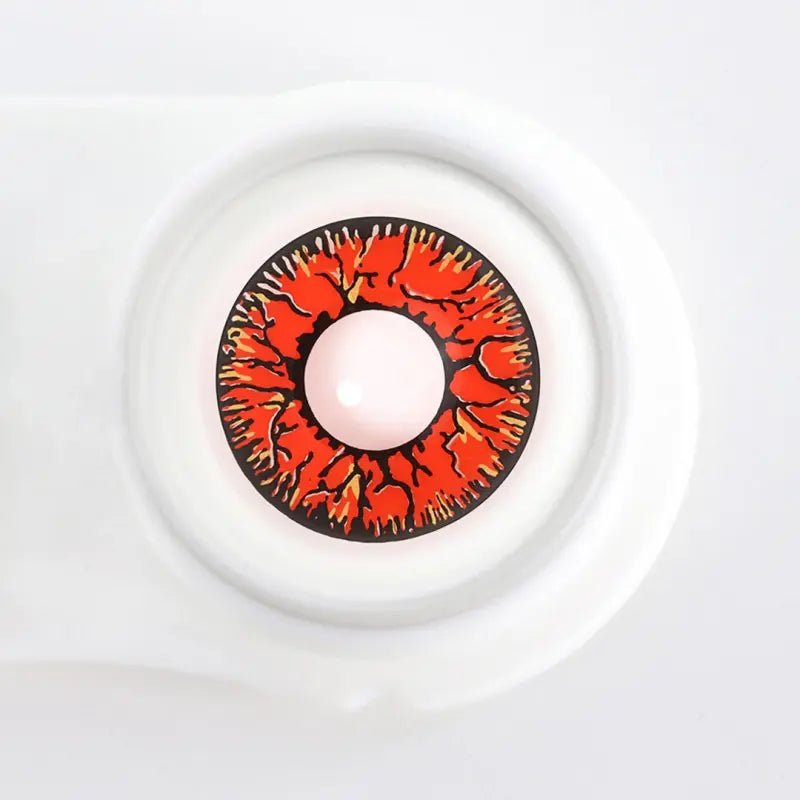 ComicPie Red Crack Cosplay&Halloween Colored Contact Lenses - ComicPie