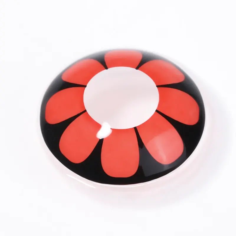 ComicPie Red Daisy Cosplay&Halloween Colored Contact Lenses RY099 - ComicPie