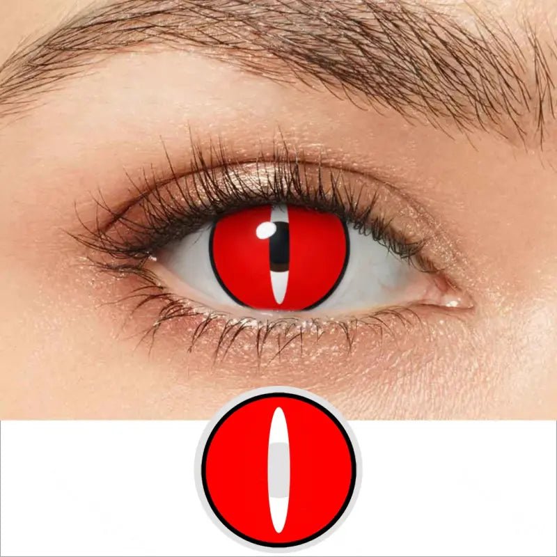 ComicPie Red Demon Eyes Cosplay&Halloween Colored Contact Lenses RY327 - ComicPie