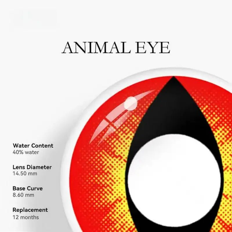 ComicPie Red Dragon Cosplay&Halloween Colored Contact Lenses RY026 - ComicPie