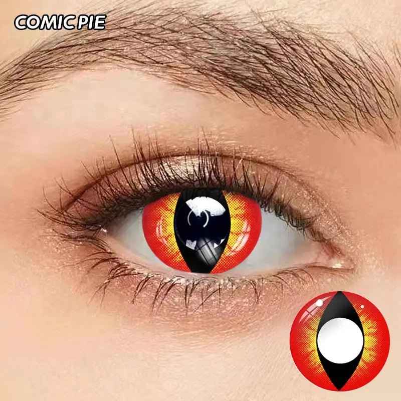 ComicPie Red Dragon Cosplay&Halloween Colored Contact Lenses RY026 - ComicPie