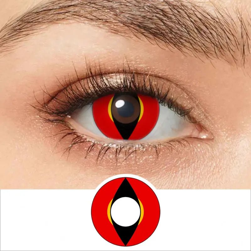 ComicPie Red Dragon Cosplay&Halloween Colored Contact Lenses RY028 - ComicPie
