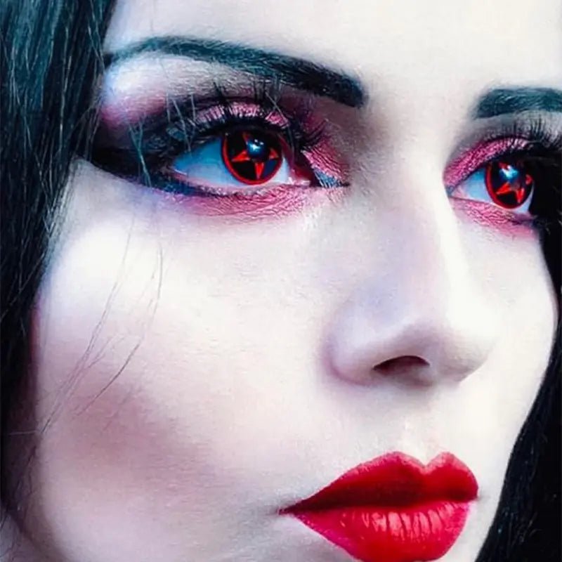 ComicPie Red Pentagram Cosplay&Halloween Colored Contact Lenses RY102 - ComicPie