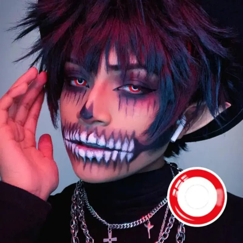 ComicPie Red Ring Cosplay&Halloween Colored Contact Lenses RY129 - ComicPie