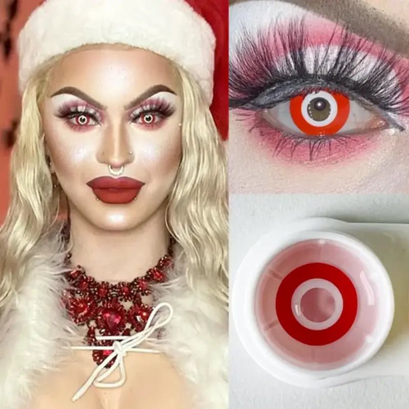 ComicPie Red Ring Cosplay&Halloween Colored Contact Lenses RY129 - ComicPie