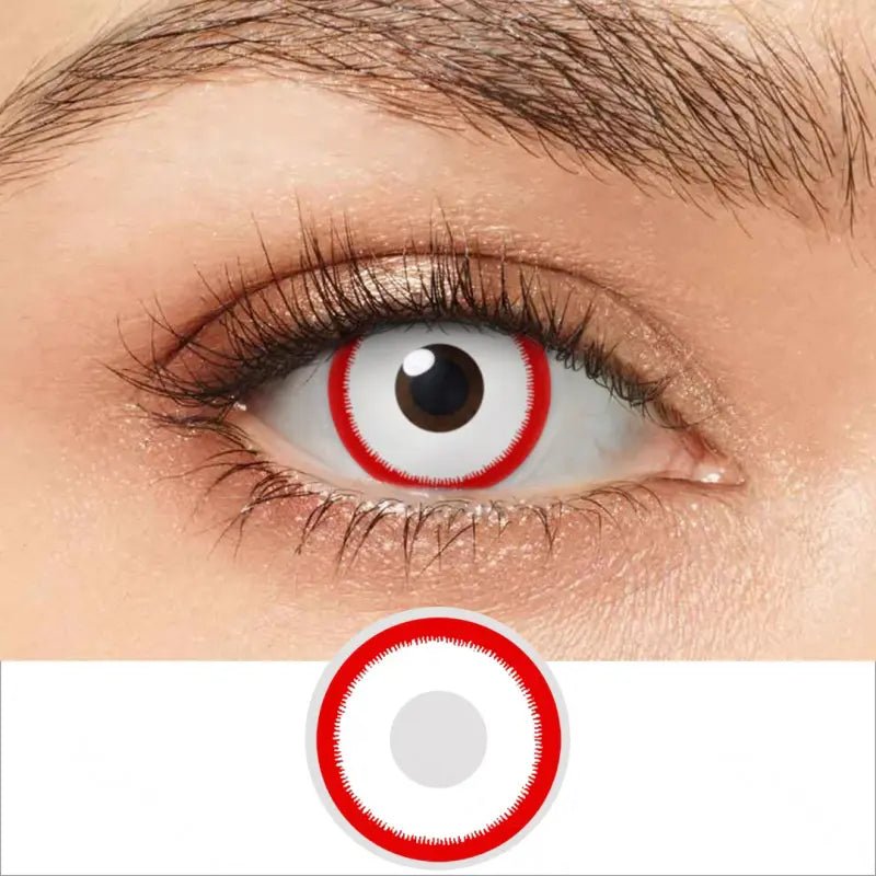 ComicPie Saw White Cosplay&Halloween Colored Contact Lenses RY307 - ComicPie