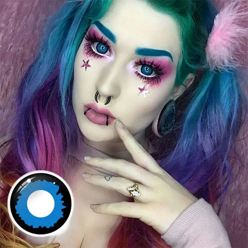 ComicPie Twilight Blue Werewolf Eyes Cosplay&Halloween Colored Contact Lenses RY049 - ComicPie
