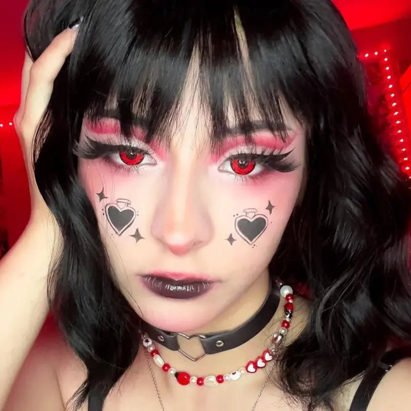 ComicPie Twilight Red Wolf Eyes Cosplay&Halloween Colored Contact Lenses RY069 - ComicPie