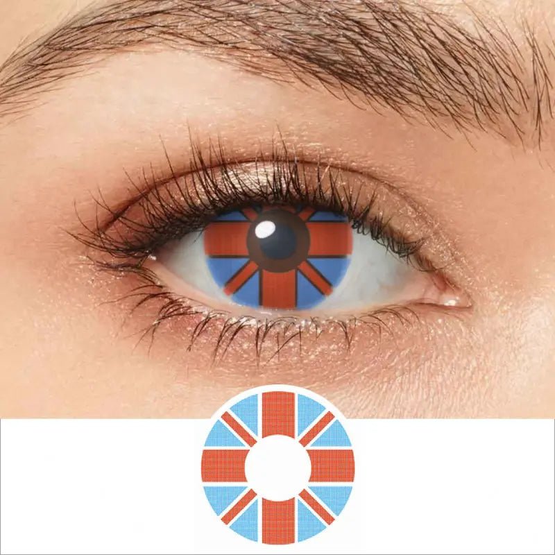 ComicPie Union Jack Cosplay&Halloween Colored Contact Lenses RY089 - ComicPie