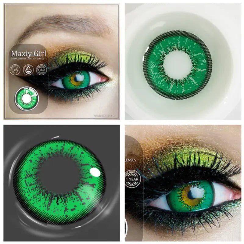 ComicPie Vika Snow Green Cosplay Colored Contact Lenses AY2 - ComicPie