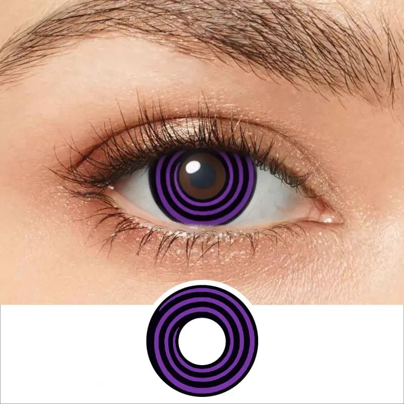 ComicPie Violet Spiral Cosplay&Halloween Colored Contact Lenses RY004 - ComicPie