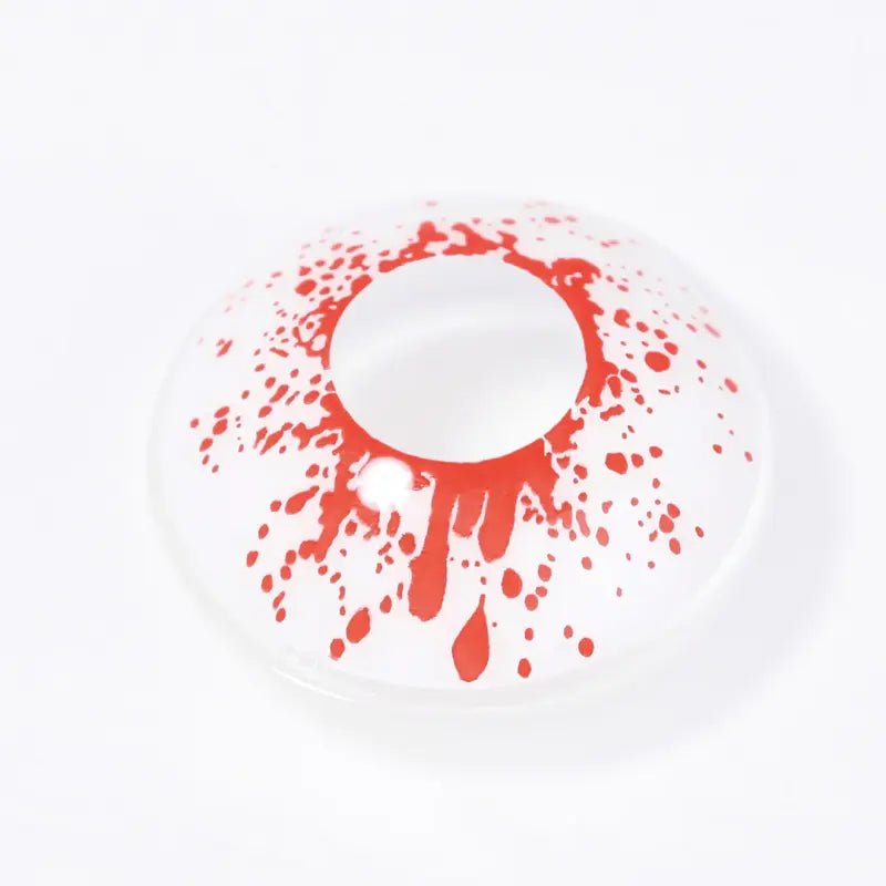 ComicPie White Crazy Blood Splat Cosplay&Halloween Colored Contact Lenses RY136 - ComicPie