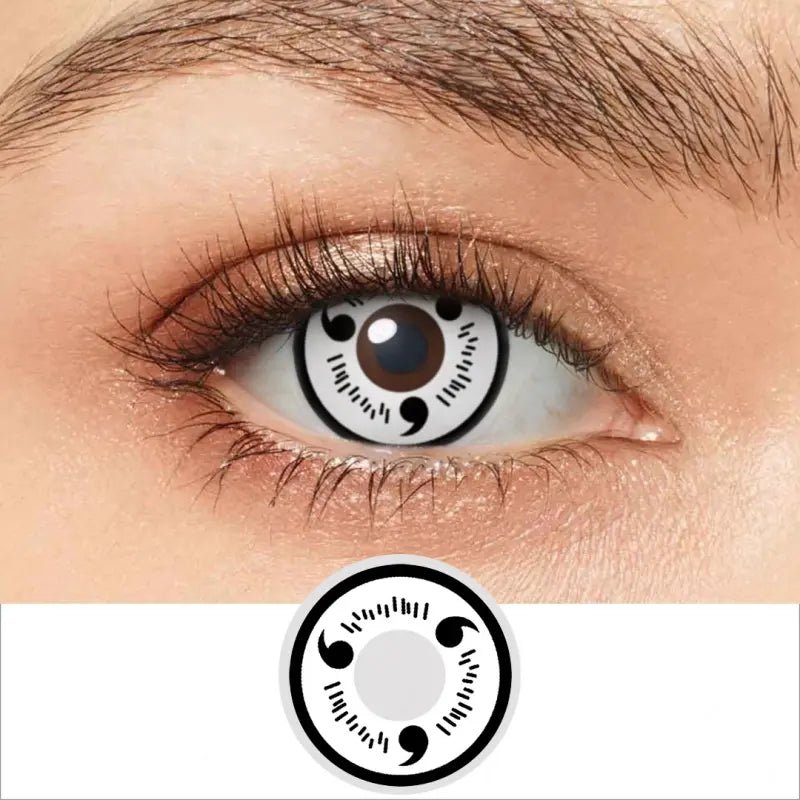 ComicPie White Sharingan Cosplay&Halloween Colored Contact Lenses RY039 - ComicPie