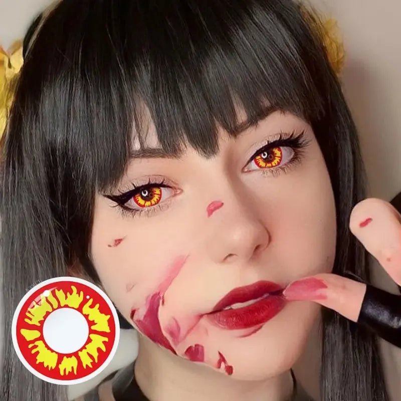 ComicPie Wild Fire Cosplay&Halloween Colored Contact Lenses RY056 - ComicPie