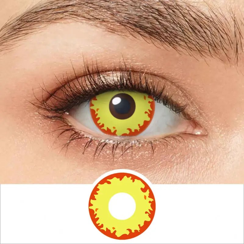 ComicPie Wild Fire Werewolf Cosplay&Halloween Colored Contact Lenses RY070 - ComicPie