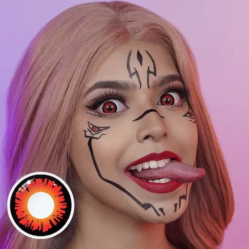 ComicPie Wizards Red Cosplay&Halloween Colored Contact Lenses G18 - ComicPie