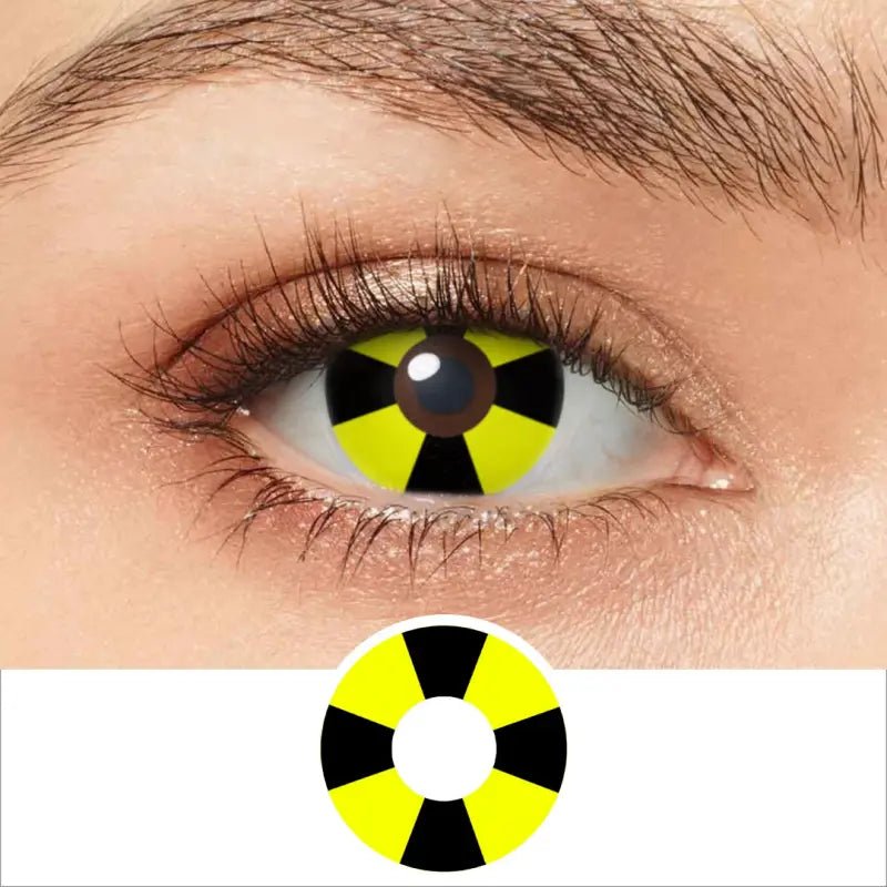 ComicPie Yellow BioHazard Cosplay&Halloween Colored Contact Lenses RY063 - ComicPie