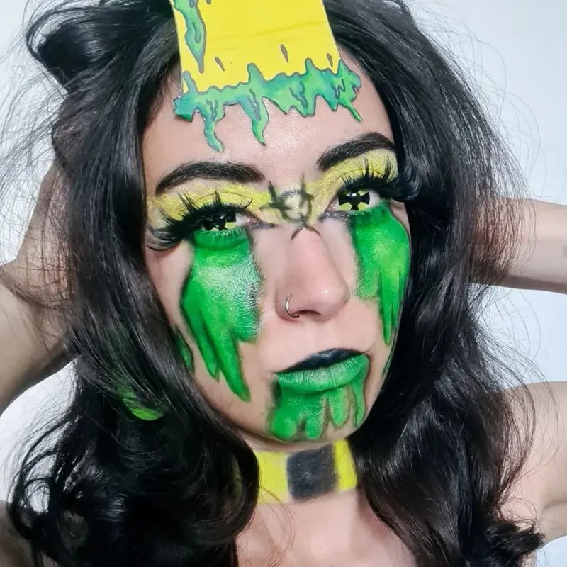 ComicPie Yellow BioHazard Cosplay&Halloween Colored Contact Lenses RY063 - ComicPie