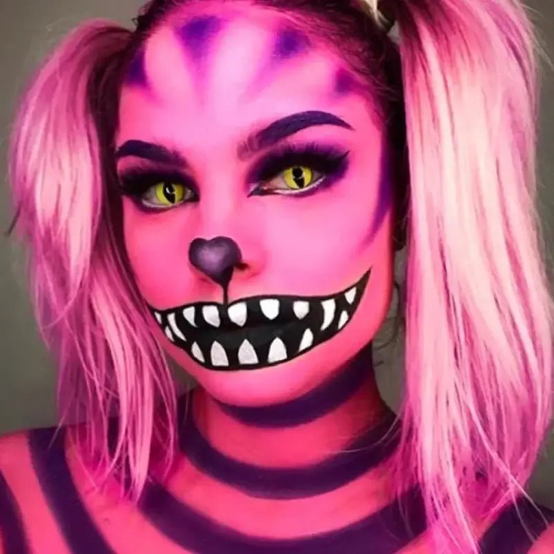 ComicPie Yellow Cat Eye Cosplay&Halloween Colored Contact Lenses RY139 - ComicPie